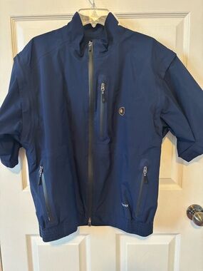 Zero Restriction Tour Series GORE-TEX Men's Dark Blue Short-Sleeve Windbreaker M